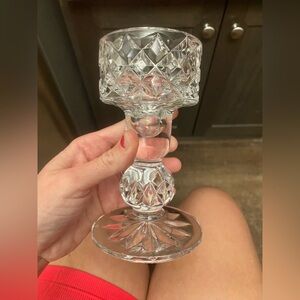 Vintage 5 3/4 Cut Crystal Lattice Cup